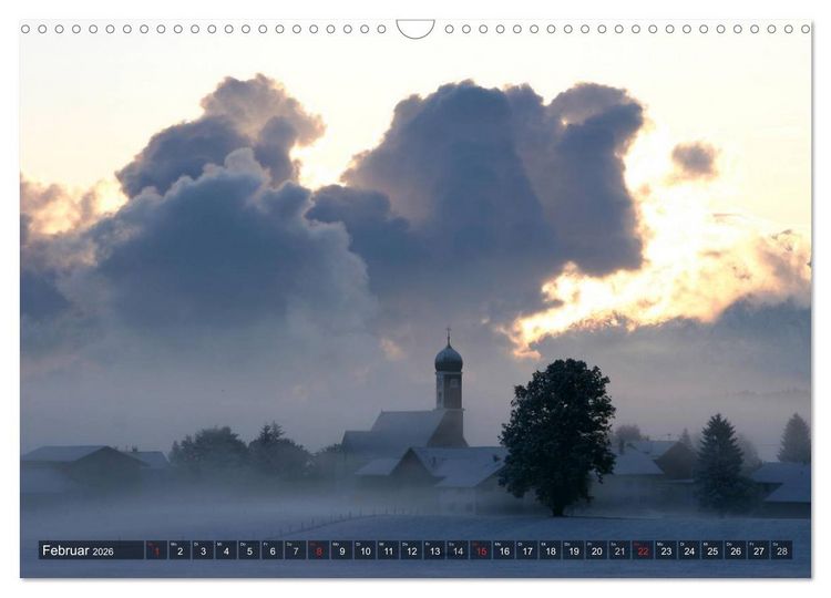 Produktbild: Ein Jahr im Allg&auml;u (Wandkalender 2026 DIN A3 quer), CALVENDO Monatskalender