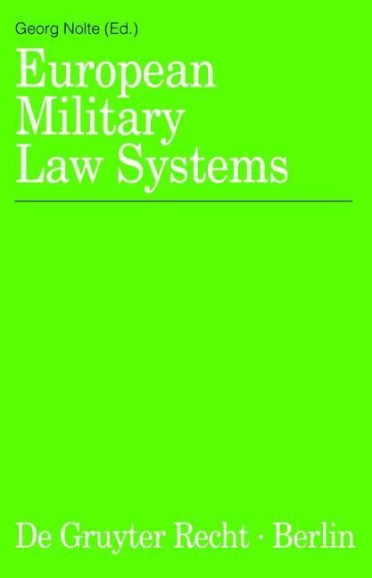 Produktbild: European Military Law Systems