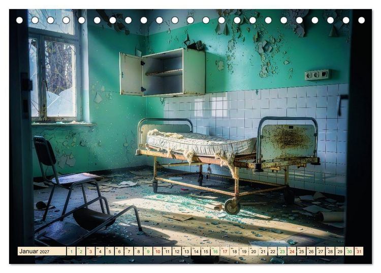 Produktbild: Lost Places &ndash; Stille Zeugen der Vergangenheit (Tischkalender 2027 DIN A5 quer), CALVENDO Monatskalender