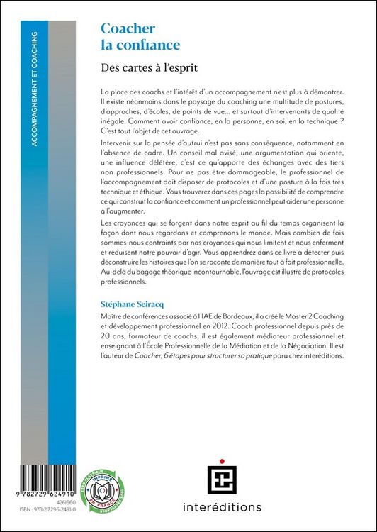 Produktbild: Coacher la confiance : des cartes &agrave; l'esprit
