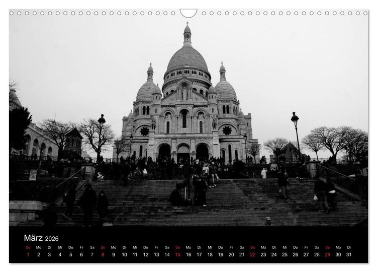 Produktbild: BLACK 'N WHITE (Wandkalender 2026 DIN A3 quer), CALVENDO Monatskalender