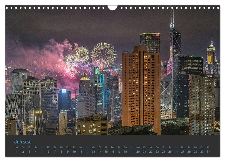 Produktbild: Hong Kong - Skylines (Wandkalender 2026 DIN A3 quer), CALVENDO Monatskalender