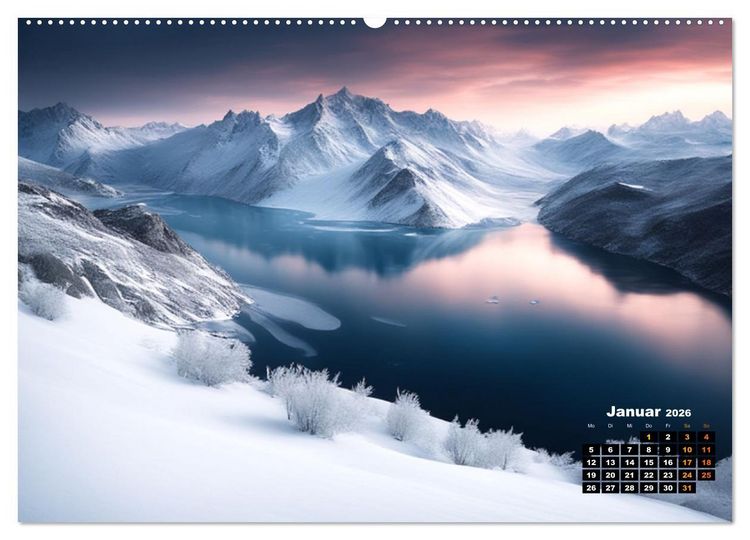 Produktbild: Von oben betrachtet Landschaften aus der Vogelperspektive (hochwertiger Premium Wandkalender 2026 DIN A2 quer), Kunstdruck in Hochglanz