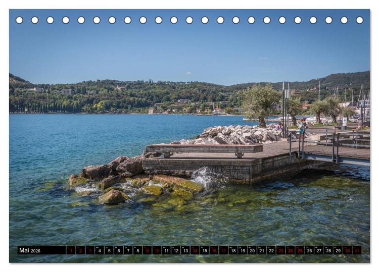 Produktbild: Gardasee - Impressionen aus der Lombardei (Tischkalender 2026 DIN A5 quer), CALVENDO Monatskalender