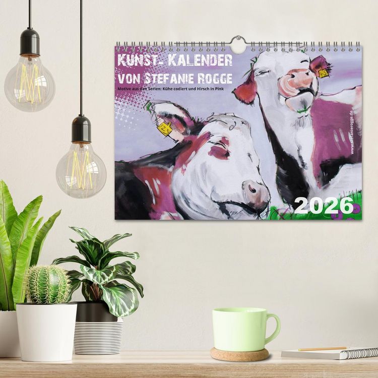 Produktbild: Kunst-Kalender von Stefanie Rogge (Wandkalender 2026 DIN A4 quer), CALVENDO Monatskalender