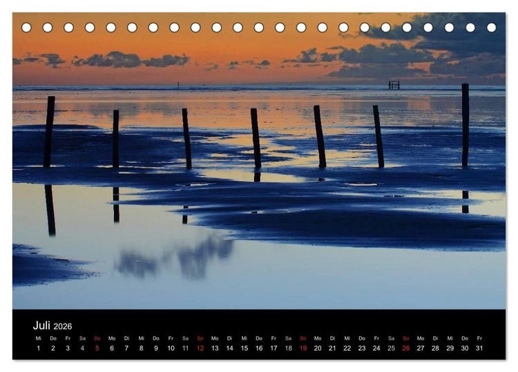 Produktbild: St. Peter-Ording (Tischkalender 2026 DIN A5 quer), CALVENDO Monatskalender