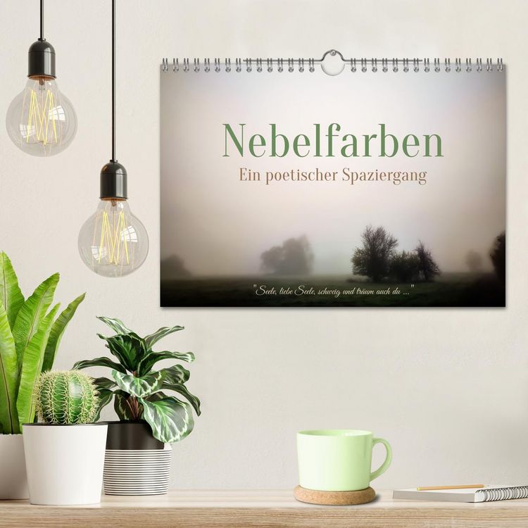 Produktbild: Nebelfarben. Ein poetischer Spaziergang (Wandkalender 2026 DIN A4 quer), CALVENDO Monatskalender