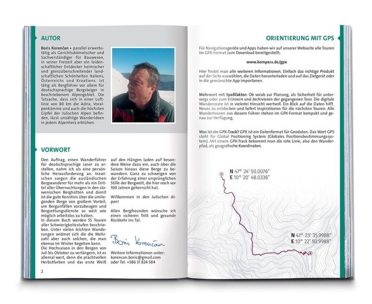 Produktbild: KOMPASS Wanderf&uuml;hrer Julische Alpen, 55 Touren