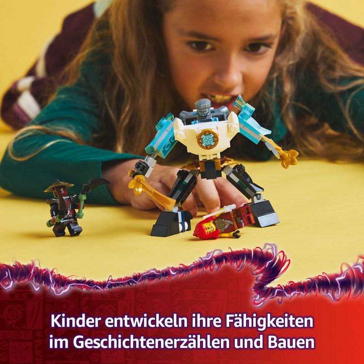 Produktbild: LEGO NINJAGO Zanes Action-Mech - Ninja Spielzeug mit 3 Minifiguren 71827