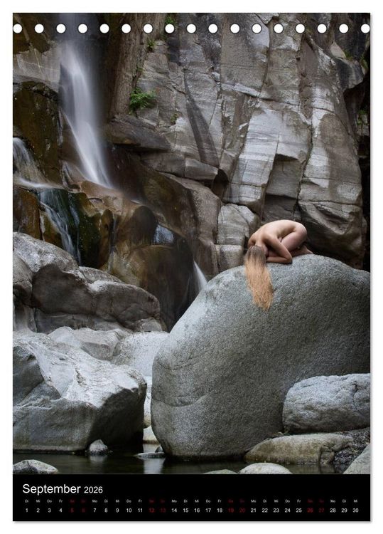 Produktbild: Wasserf&auml;lle im Tessin - Aktaufnahmen an sch&ouml;nen Wasserf&auml;llen in der S&uuml;dschweiz (Tischkalender 2026 DIN A5 hoch), CALVENDO Monatskalender