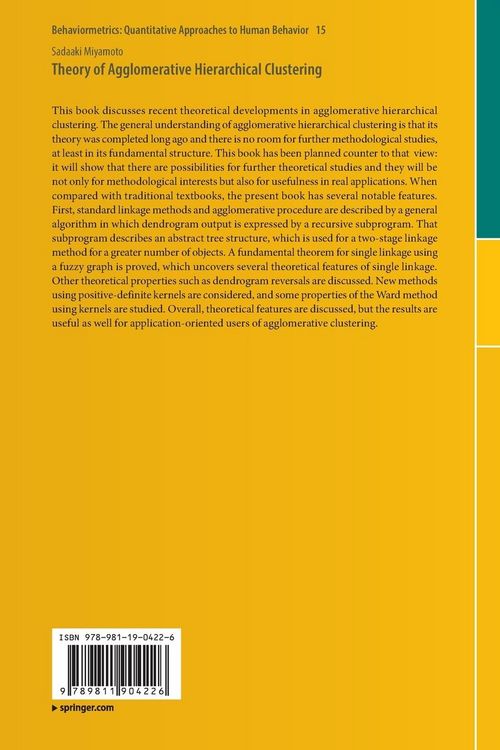 Produktbild: Theory of Agglomerative Hierarchical Clustering