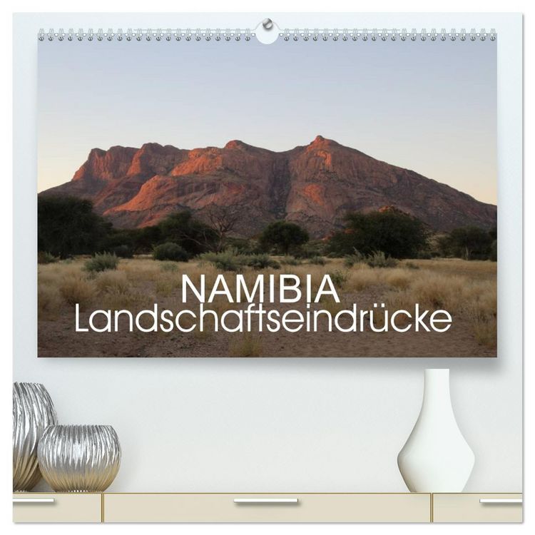 Produktbild: Namibia - Landschaftseindr&uuml;cke (hochwertiger Premium Wandkalender 2026 DIN A2 quer), Kunstdruck in Hochglanz