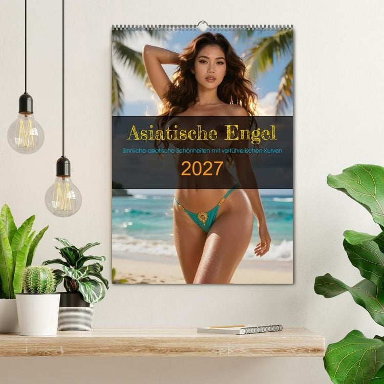 Produktbild: Asiatische Engel (Wandkalender 2027 DIN A2 hoch), CALVENDO Monatskalender