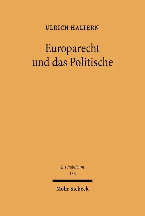 Produktbild: Europarecht und das Politische
