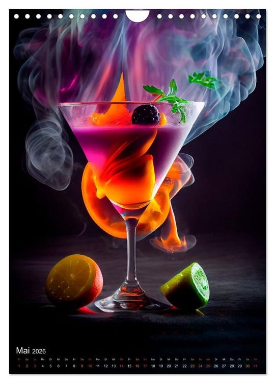 Produktbild: Cocktails - Bew&auml;hrter Genuss neu interpretiert (Wandkalender 2026 DIN A4 hoch), CALVENDO Monatskalender
