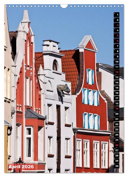 Produktbild: Zauberhaftes Wismar (Wandkalender 2026 DIN A3 hoch), CALVENDO Monatskalender