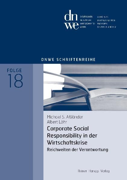 Produktbild: Corporate Social Responsibility in der Wirtschaftskrise