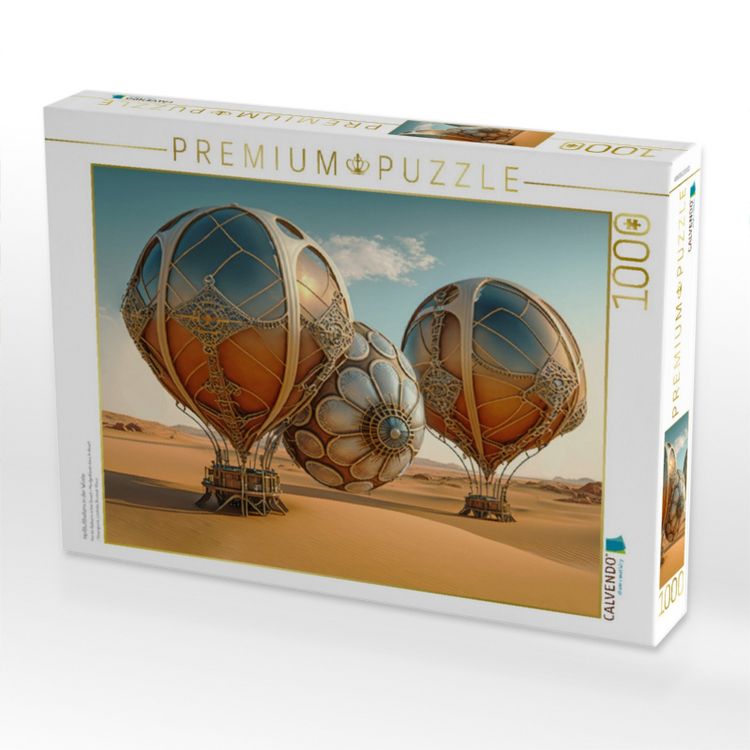 Produktbild: CALVENDO Puzzle Hei&szlig;luftballons in der W&uuml;ste | 1000 Teile Lege-Gr&ouml;&szlig;e 64x48cm Foto-Puzzle f&uuml;r gl&uuml;ckliche Stunden