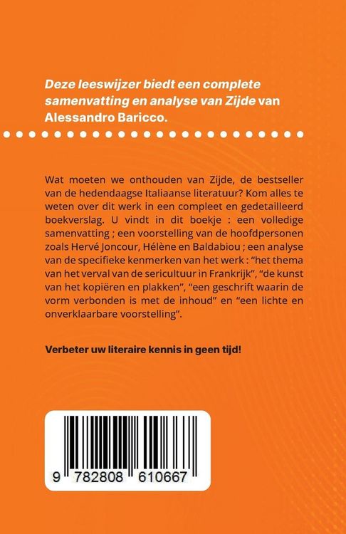 Produktbild: Zijde van Alessandro Baricco (Boekanalyse)