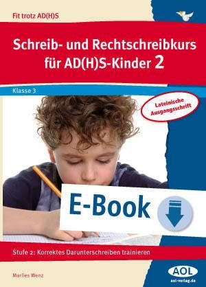 Produktbild: Schreib-/Rechtschreibkurs f&uuml;r AD(H)S-Kinder 2 LA