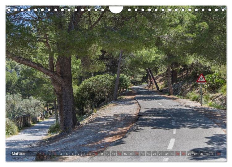 Produktbild: Mallorca: Die sch&ouml;nsten Landschaften f&uuml;r Rennradfahrer (Wandkalender 2026 DIN A4 quer), CALVENDO Monatskalender
