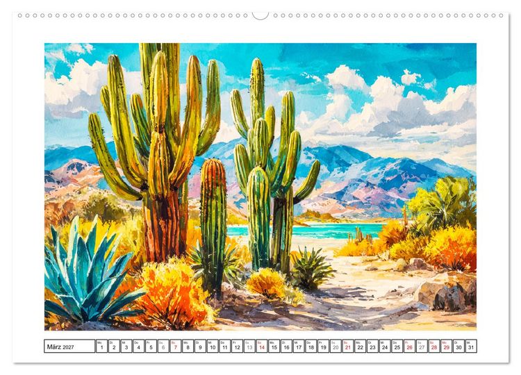 Produktbild: Magisches Mexiko. Leuchtende Impressionen (Wandkalender 2027 DIN A2 quer), CALVENDO Monatskalender