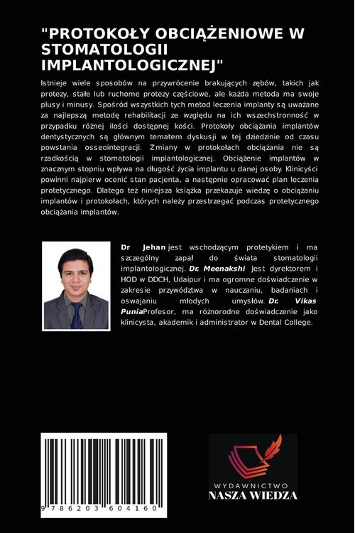 Produktbild: "protoko&iquest;y Obci&iquest;&iquest;eniowe W Stomatologii Implantologicznej"