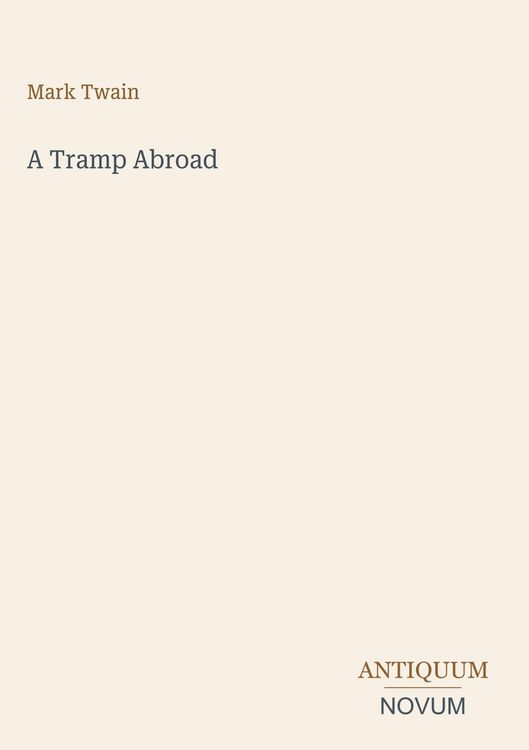 Produktbild: A Tramp Abroad