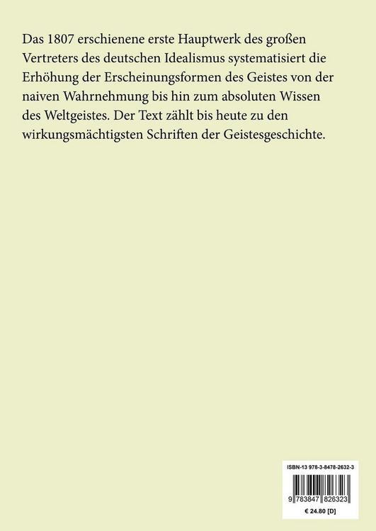 Produktbild: Ph&auml;nomenologie des Geistes (Gro&szlig;druck)