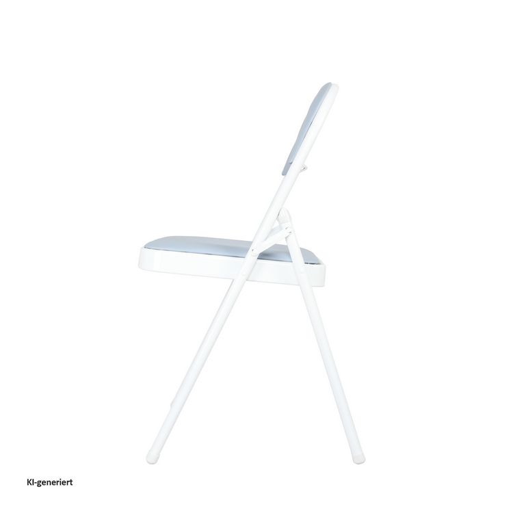 Produktbild: HTI-Living Klappstuhl Kunstleder Gestell Wei&szlig; 6er-Set Klappstuhl Kunstleder Gestell Wei&szlig; 6er-Set