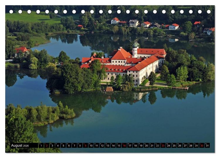 Produktbild: Der Chiemgau von oben (Tischkalender 2026 DIN A5 quer), CALVENDO Monatskalender