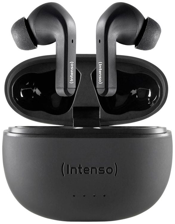 Produktbild: Intenso T300A In Ear Headset Bluetooth® Stereo Schwarz Noise Cancelling Batterieladeanzeige, Headset, Ladecase, Touch-Steuerung