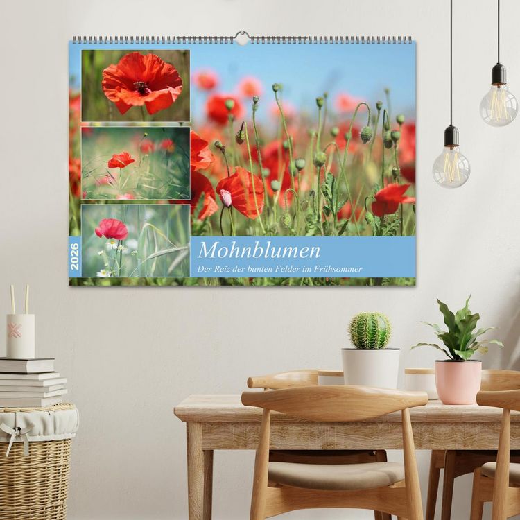 Produktbild: Mohnblumen (Wandkalender 2026 DIN A2 quer), CALVENDO Monatskalender