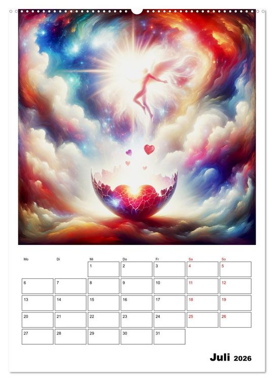 Produktbild: Erneuerung im Licht (Wandkalender 2026 DIN A2 hoch), CALVENDO Monatskalender