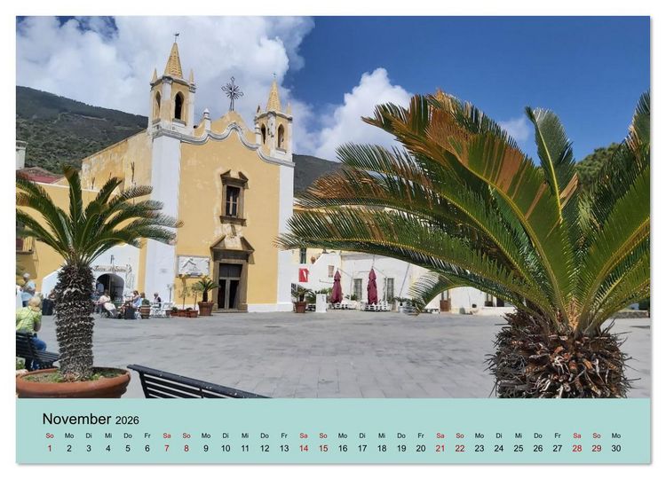 Produktbild: Sizilien und die Liparischen Inseln (hochwertiger Premium Wandkalender 2026 DIN A2 quer), Kunstdruck in Hochglanz