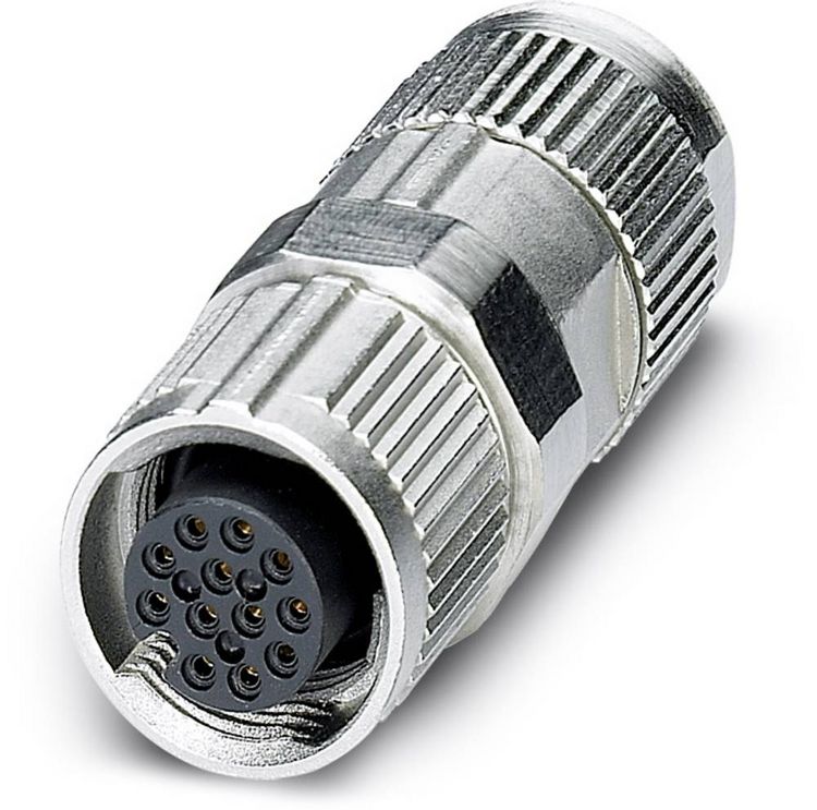 Produktbild: Phoenix Contact 1559631 Sensor-/Aktor-Steckverbinder, unkonfektioniert M12 Buchse, gerade Polzahl Sensoren: 12 1 St.