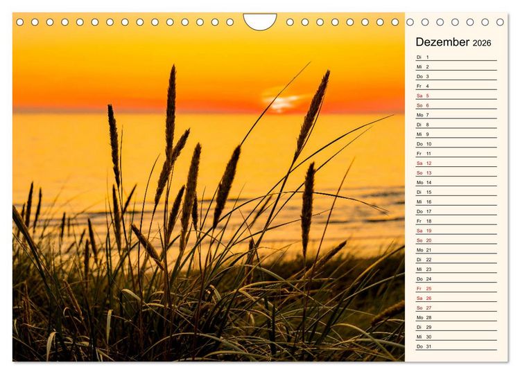 Produktbild: Langeoog Geburtstagskalender (Wandkalender 2026 DIN A4 quer), CALVENDO Monatskalender