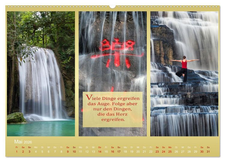 Produktbild: MEDITATION Momente f&uuml;r mich (hochwertiger Premium Wandkalender 2026 DIN A2 quer), Kunstdruck in Hochglanz
