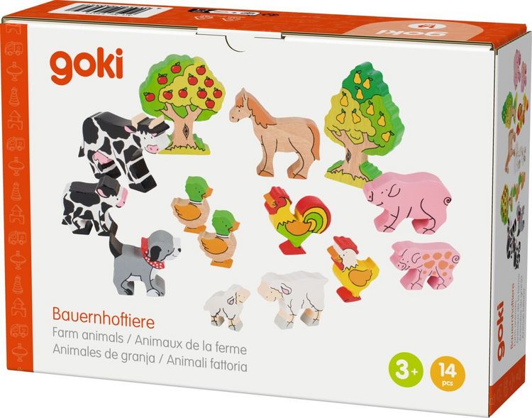 Produktbild: goki Bauernhoftiere, Set