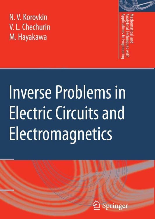 Produktbild: Inverse Problems in Electric Circuits and Electromagnetics