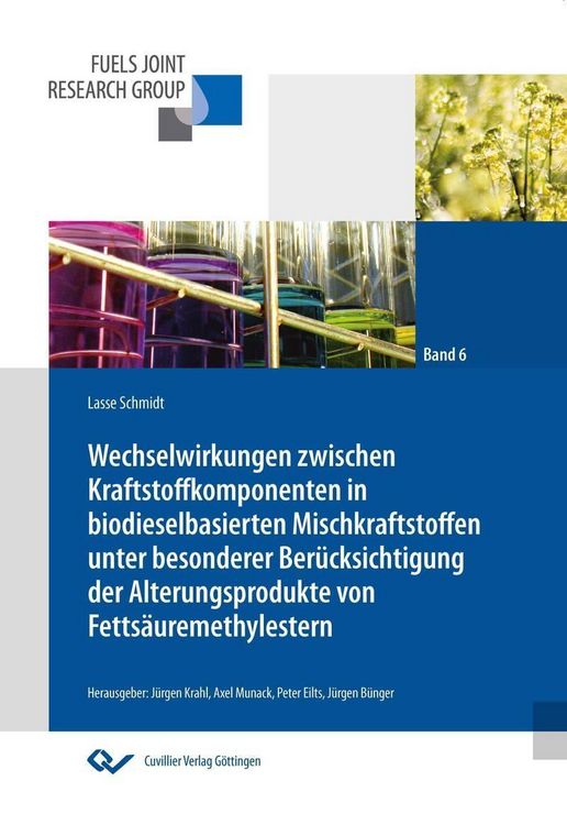 Produktbild: Wechselwirkungen zwischen Kraftstoffkomponenten in biodieselbasierten Mischkraftstoffen unter besonderer Ber&uuml;cksichtigung der Alterungsprodukte von Fe