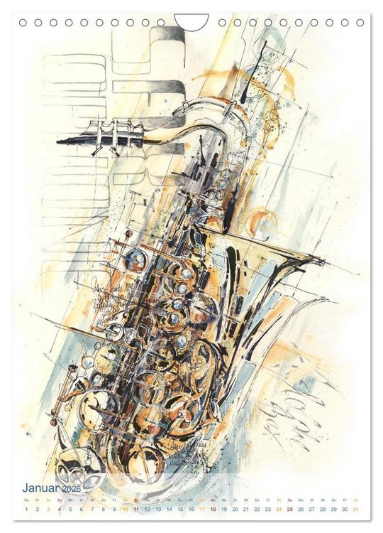 Produktbild: MUSIK Impressionen (Wandkalender 2026 DIN A4 hoch), CALVENDO Monatskalender