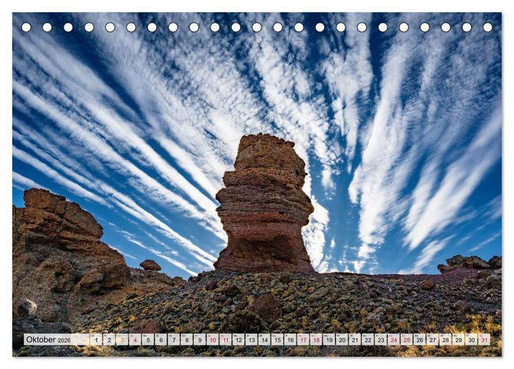 Produktbild: Die stille Magie der Insel Teneriffa (Tischkalender 2026 DIN A5 quer), CALVENDO Monatskalender