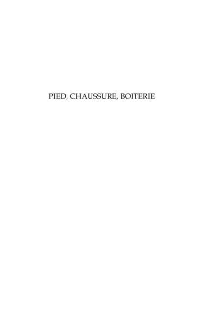 Produktbild: Pied, chaussure, boiterie