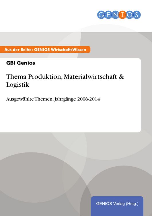 Produktbild: Thema Produktion, Materialwirtschaft & Logistik