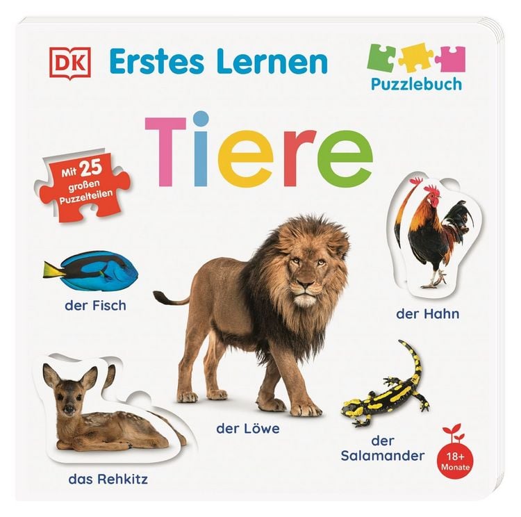 Produktbild: Erstes Lernen Puzzlebuch. Tiere