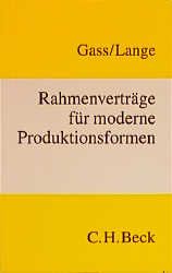 Produktbild: Rahmenvertr&auml;ge f&uuml;r moderne Produktionsformen