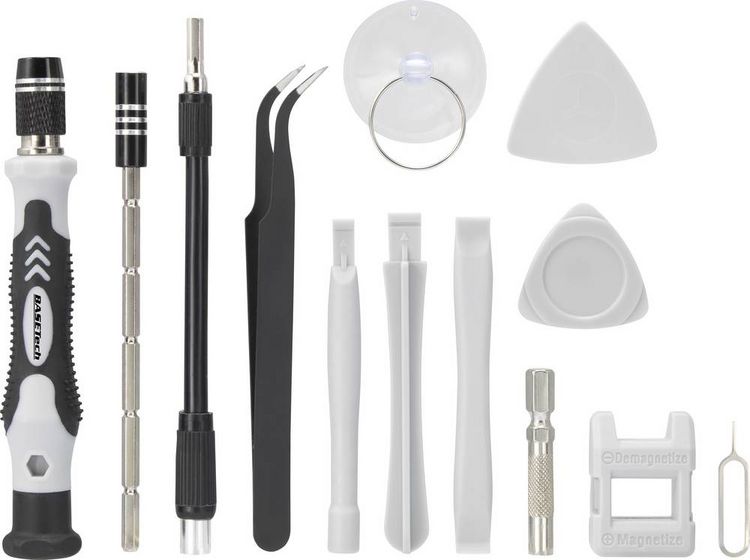 Produktbild: Basetech BT-2247898 Bit-Set 116teilig inkl. Bithalter-Schraubendreher