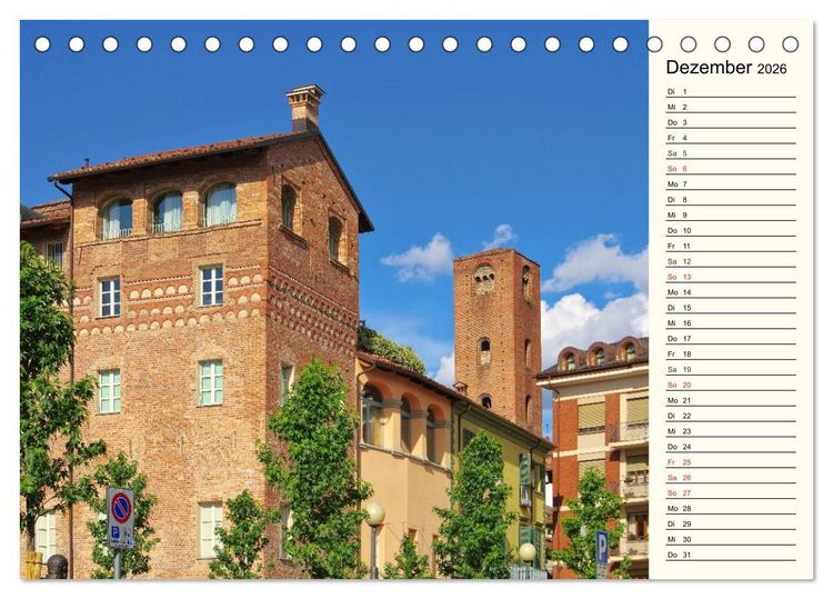 Produktbild: Die Langhe - Im Herzen des Piemonts (Tischkalender 2026 DIN A5 quer), CALVENDO Monatskalender