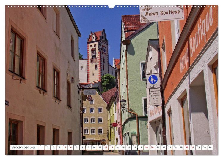 Produktbild: F&uuml;ssen im Allg&auml;u &ndash; Hier genie&szlig;t die Seele eine romantische Zeit (hochwertiger Premium Wandkalender 2026 DIN A2 quer), Kunstdruck in Hochglanz